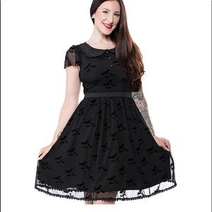 Sourpuss Bat Flutter Shift Dress